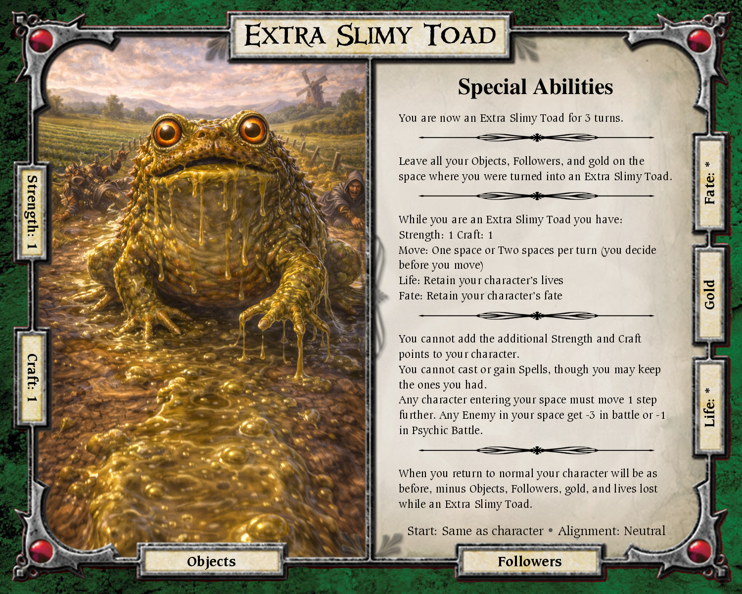 Extra Slimy Toad